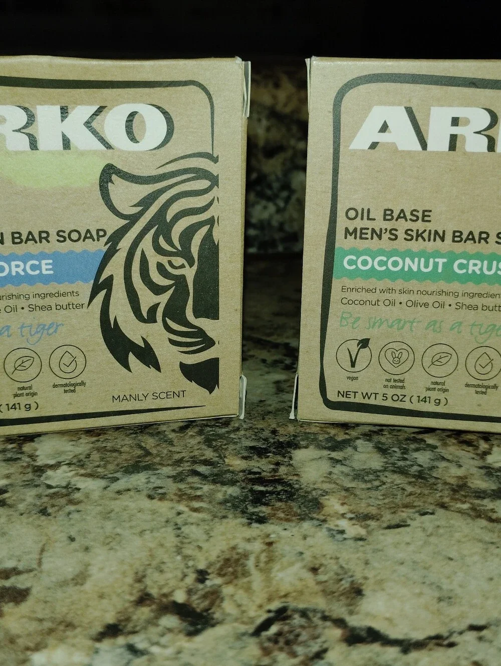 Coconut Crush & Fresh Force Men's Skin Bar Soap - Natural Brown.new